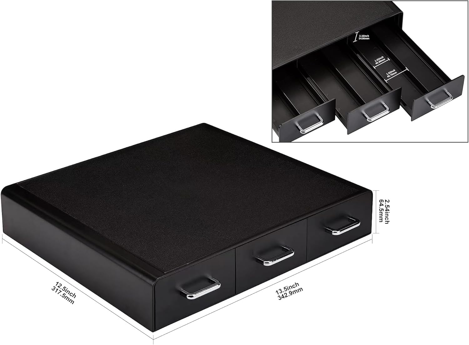 Amazon Basics K-Cup Compatible Coffee Pod Storage Drawer, 3 Easy-Open 
