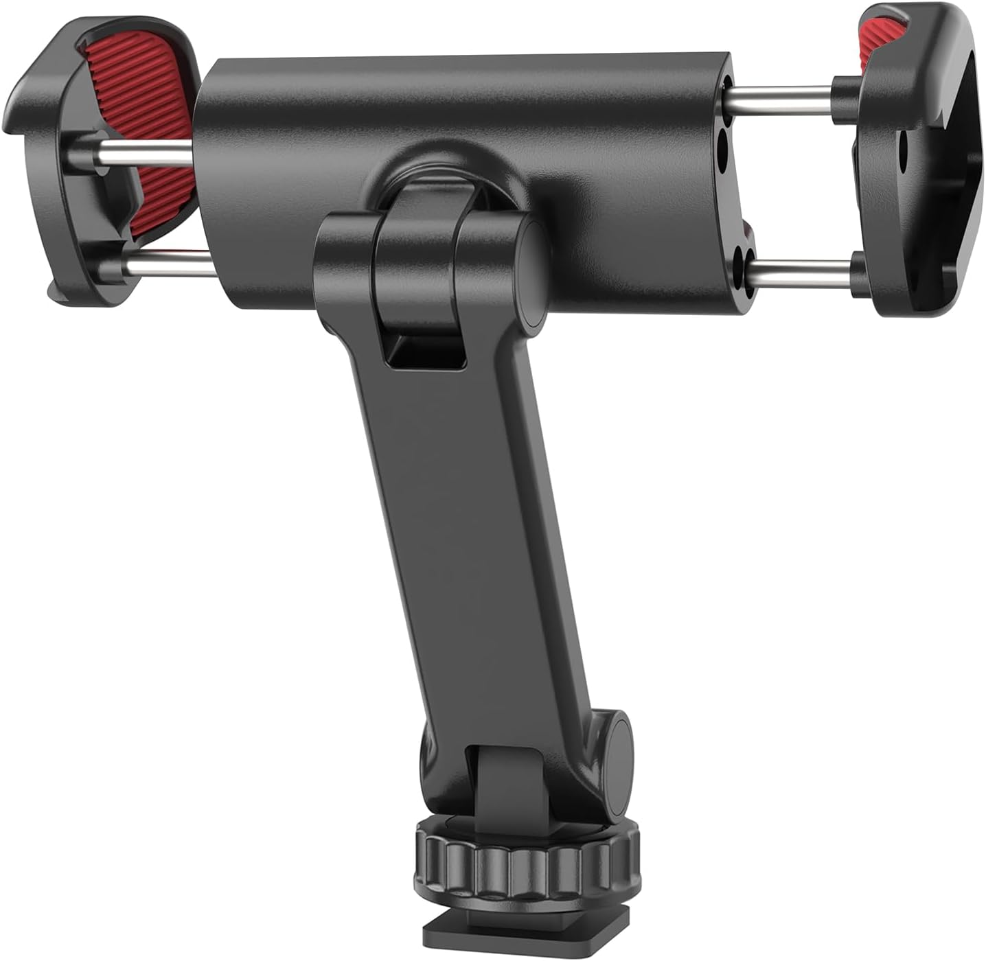 Phone Tripod Mount Holder for iPhone - 2 Cold Shoe and 1/4" Screw, 360