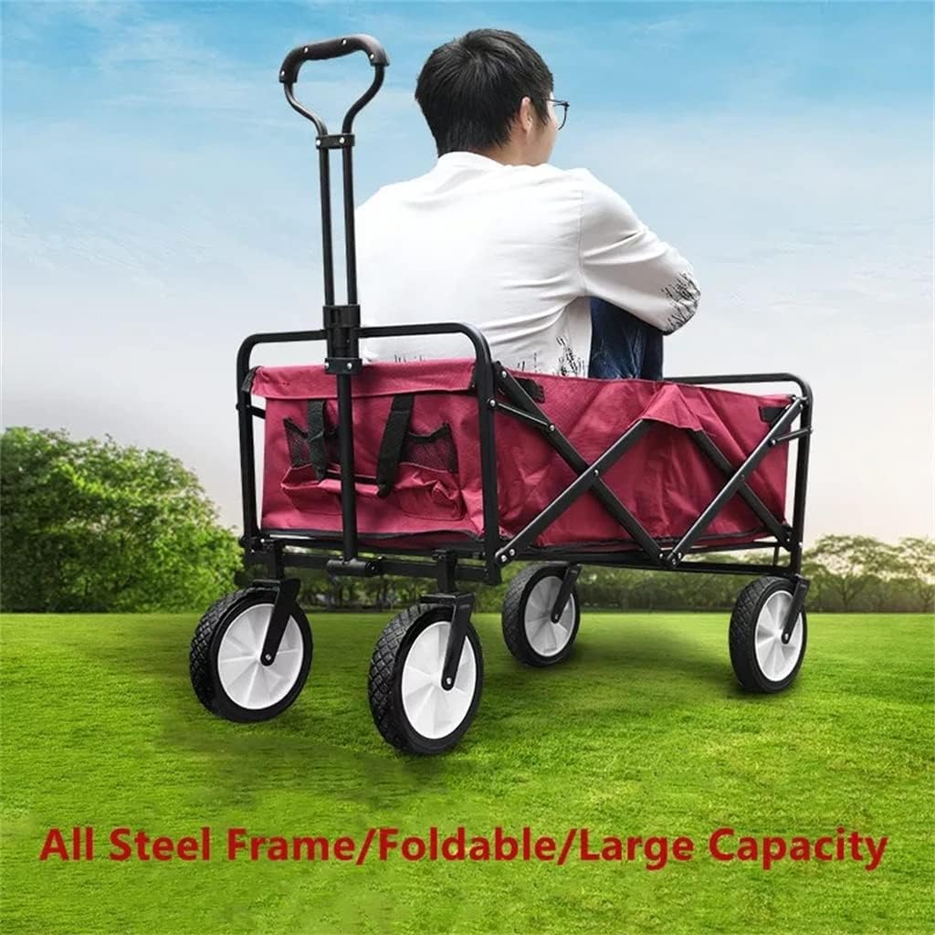 Outdoor Portable Camper Folding Shopping Cart Stall Trolley Box Traile