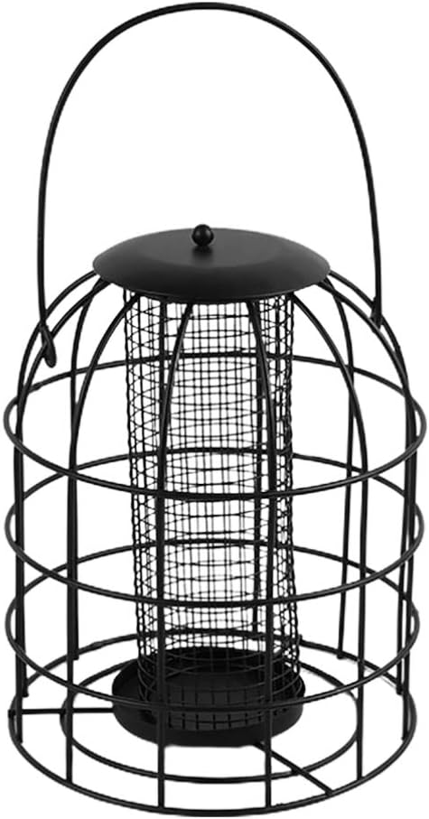 Milisten 1pc Cage Bird Feeder with Mesh Grid Hanging Bird Feeder for I