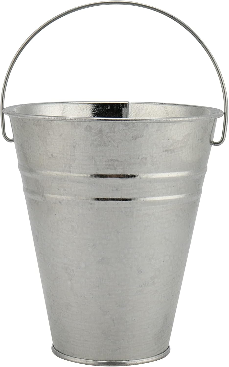 JEUIHAU 25 PCS 5x4.5 inch Galvanized Mini Buckets - Tin Pails for Part