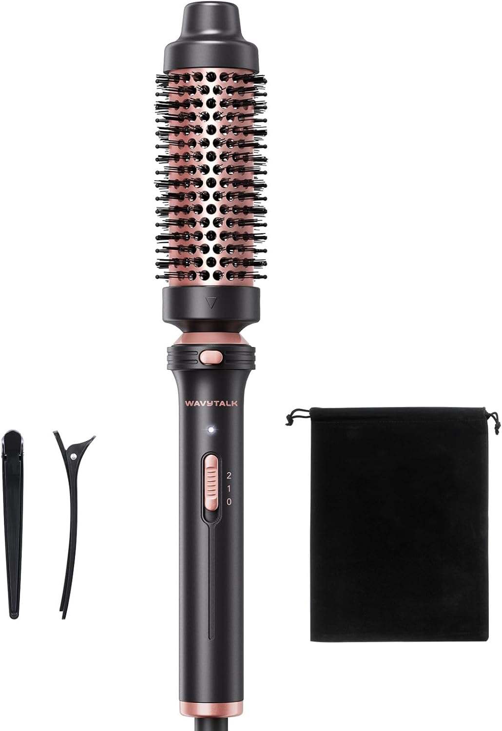 Wavytalk Thermal Brush, 1 1/2 inch Heated Round Brush with Detachable 