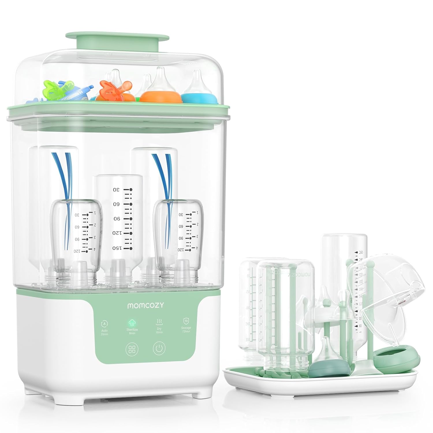 Momcozy Bottle Sterilizer and Dryer, Modular Nesting Space Saving Desi