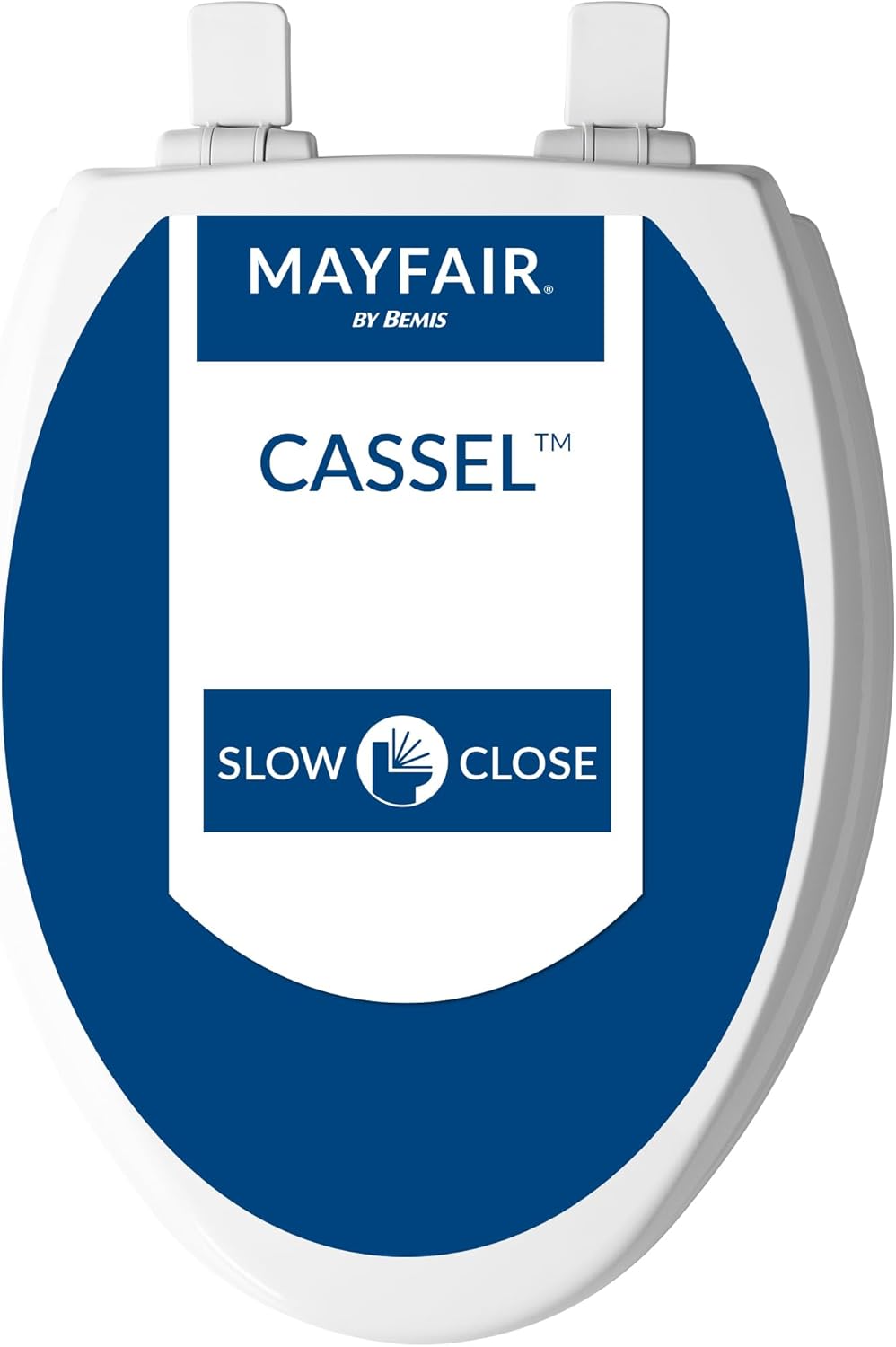 Mayfair Cassel Slow Close Toilet Seat, Easy Clean, Non Slip Premium Wo