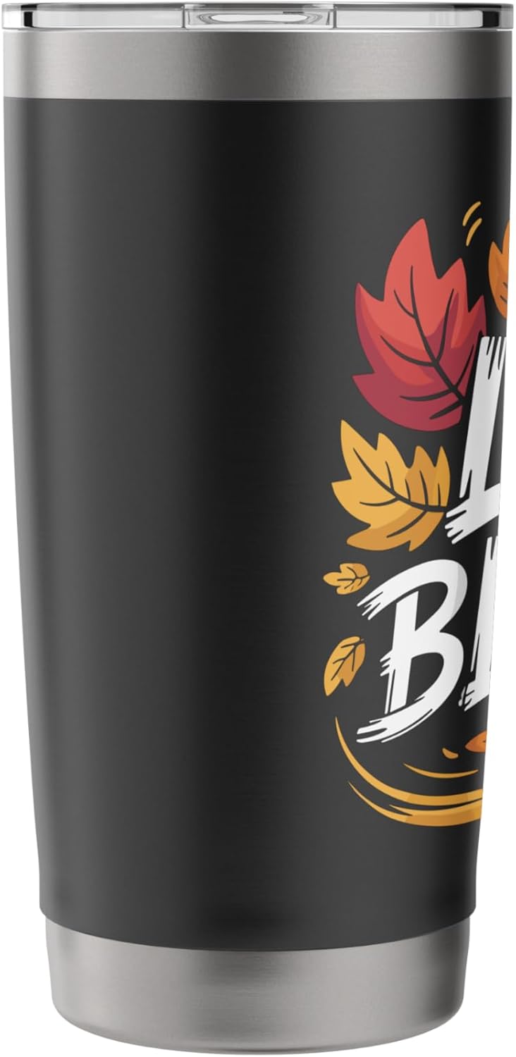 Funny Leaf blower Fall Landscaping Joke Gardening Stainless Steel Insulated Tumbler