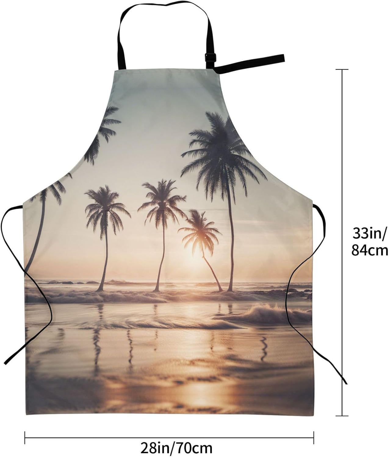 cartoon pigeon print Waterproof chef's apron with pocket apron for kitchen cooking baking barbecue and gardening