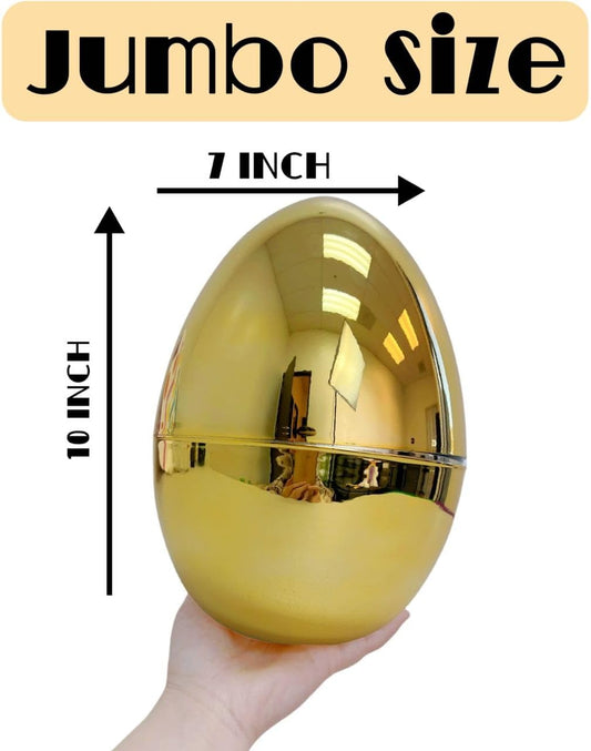 GiftExpress Jumbo Easter Egg - 10" Tall x 7" Wide Extra Large Empty Pl