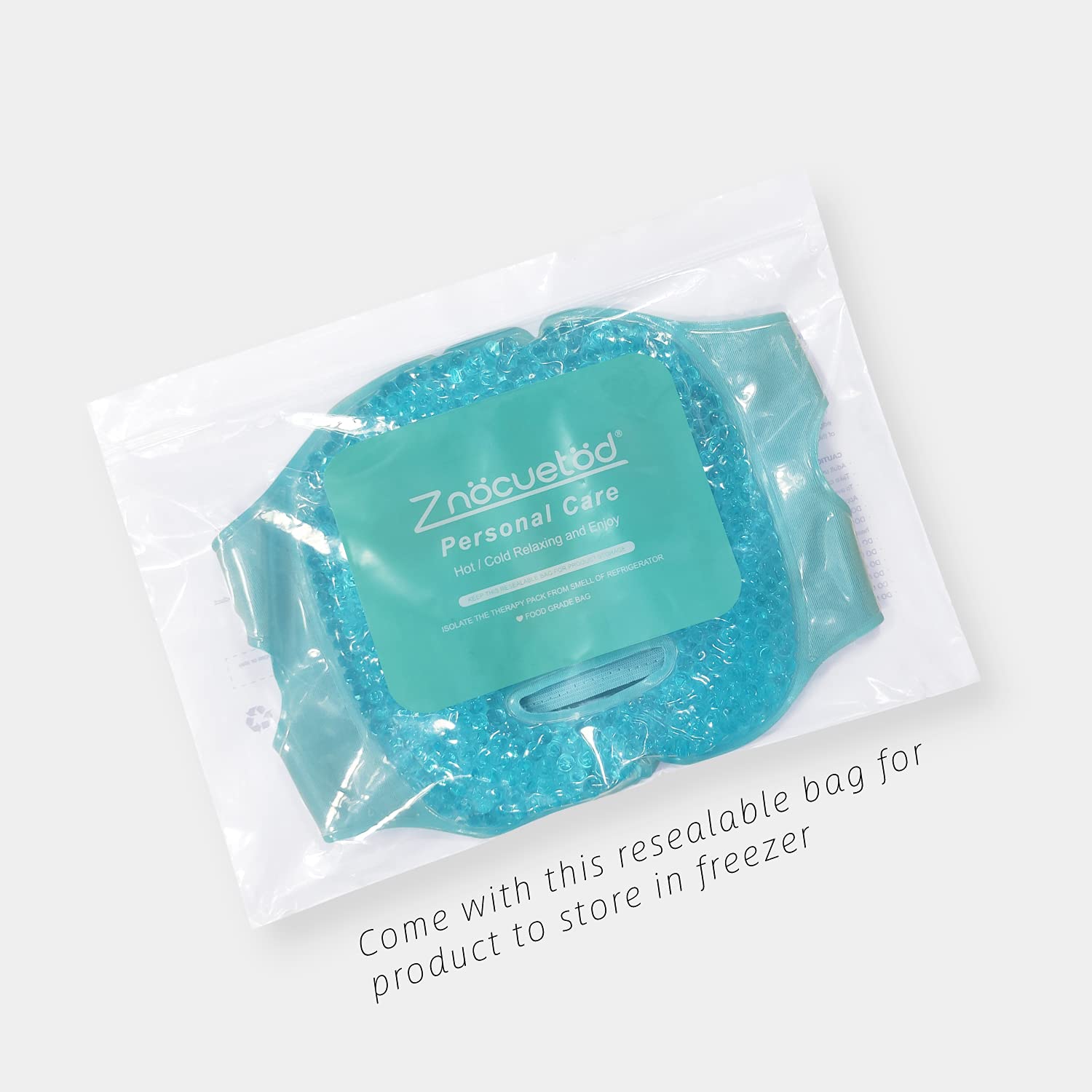 Cold Face Eye Mask Ice Pack Reduce Facial Puff, Dark Circles, Gel Hot 