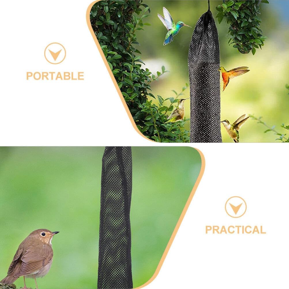 Milisten 8pcs Drawstring Bird Feeder Bag Finch Sock Feeder for Outdoor