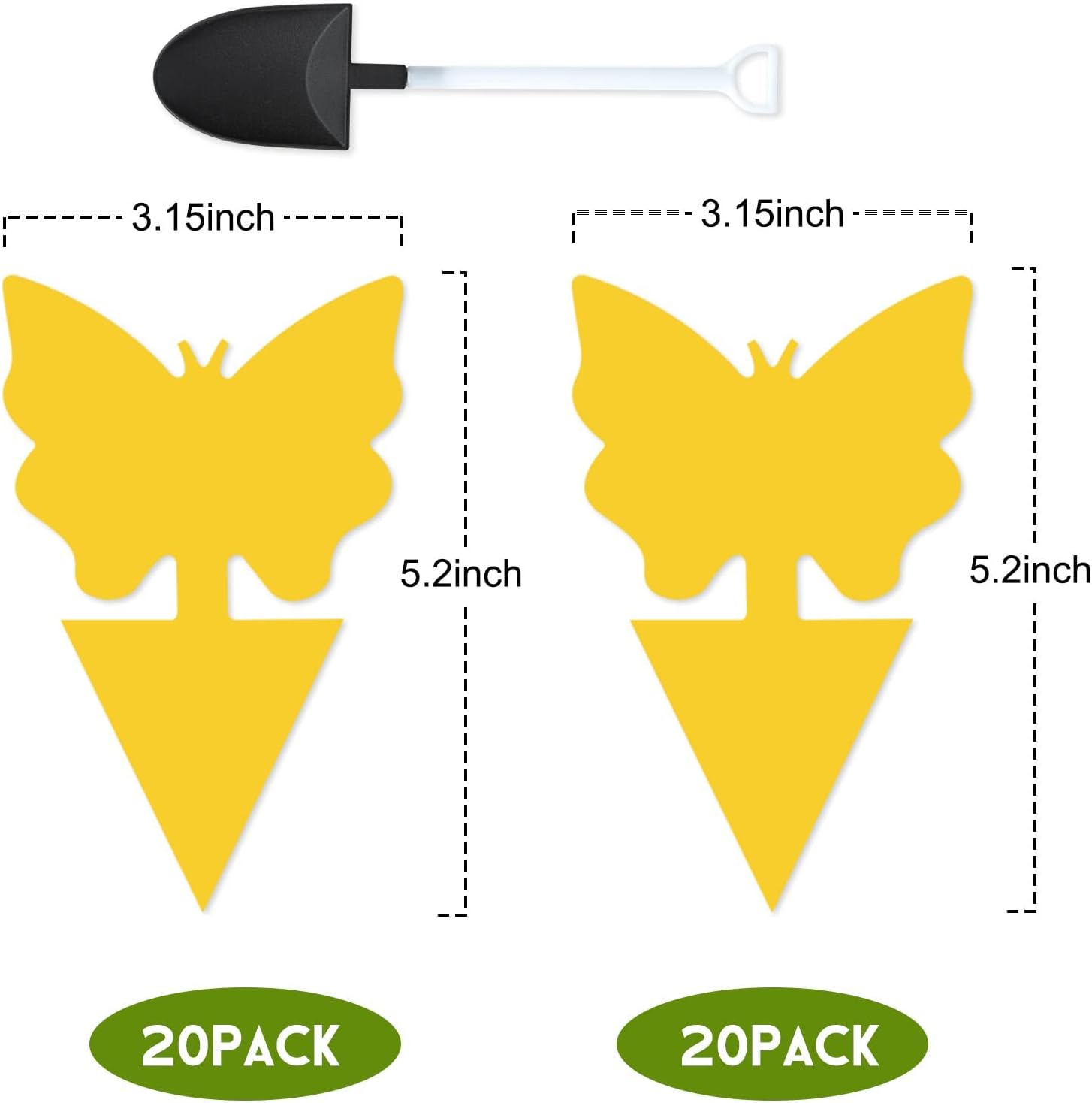 40 Pack Fungus Gnat Traps for House Indoor Yellow Sticky Traps for Gna