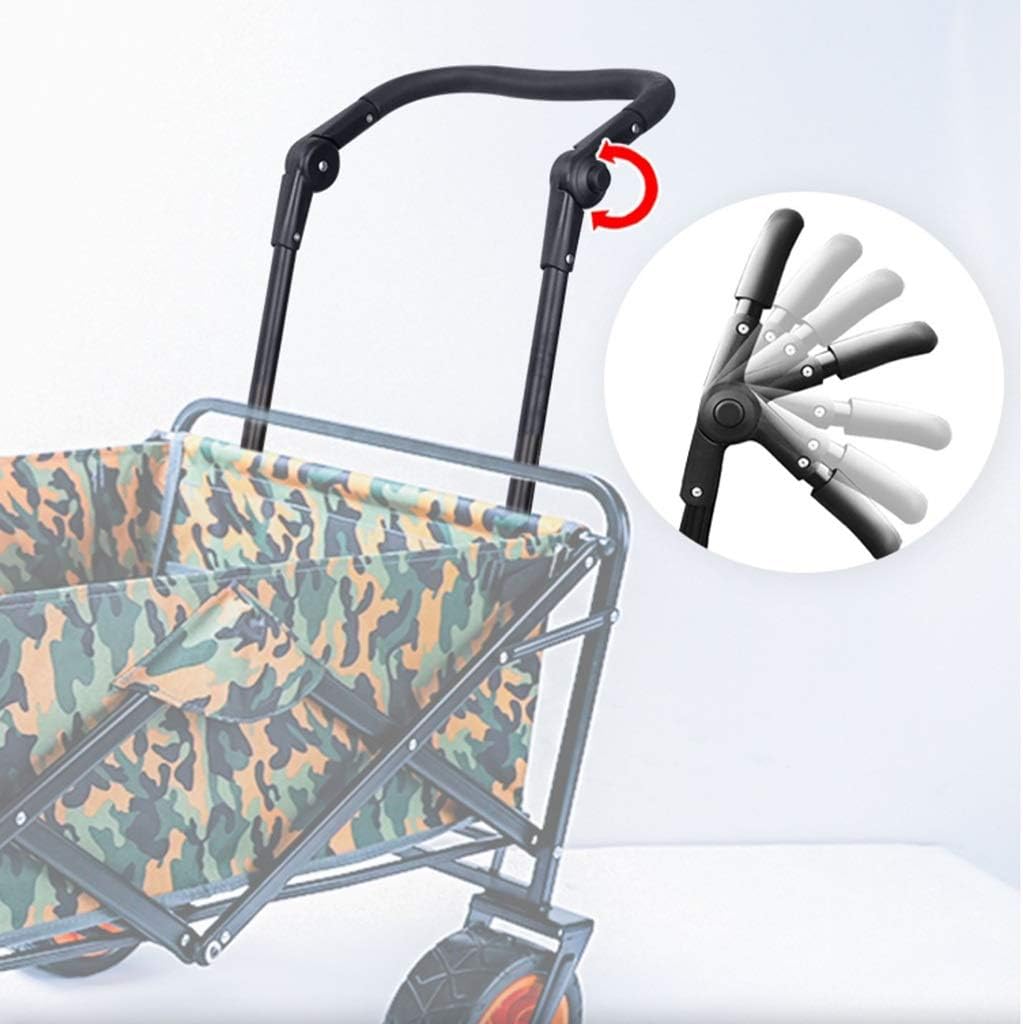 Hand Trucks,Foldiportable Outdoor Grocery Four-Wheel Trolley Cart, Multi-Function Campifishitrailer, Household Portable Supermarket Trolleys/I/a