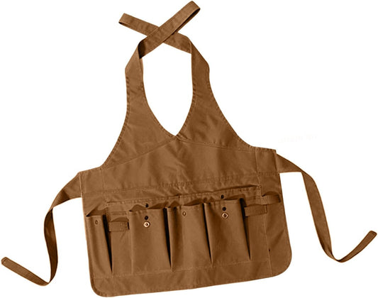 Ergonomic Gardening Work Apron Heavy Duty Multiple Pockets Adjustable Strap for Garden Farm Orchards Planting Farming Lightweight Garden Apron
