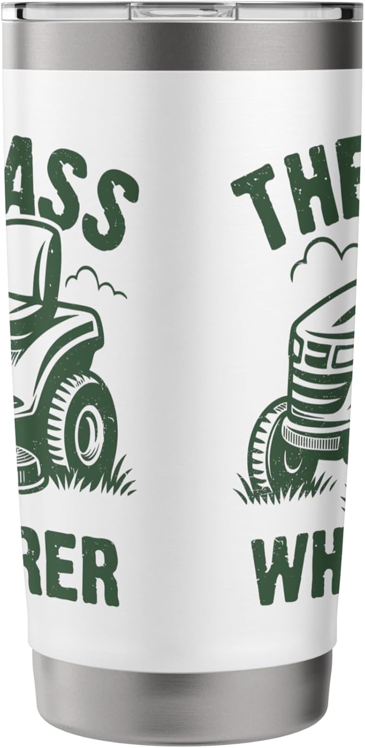 The Grass Whisperer Gardener Lawn Mowing Stainless Steel Insulated Tumbler