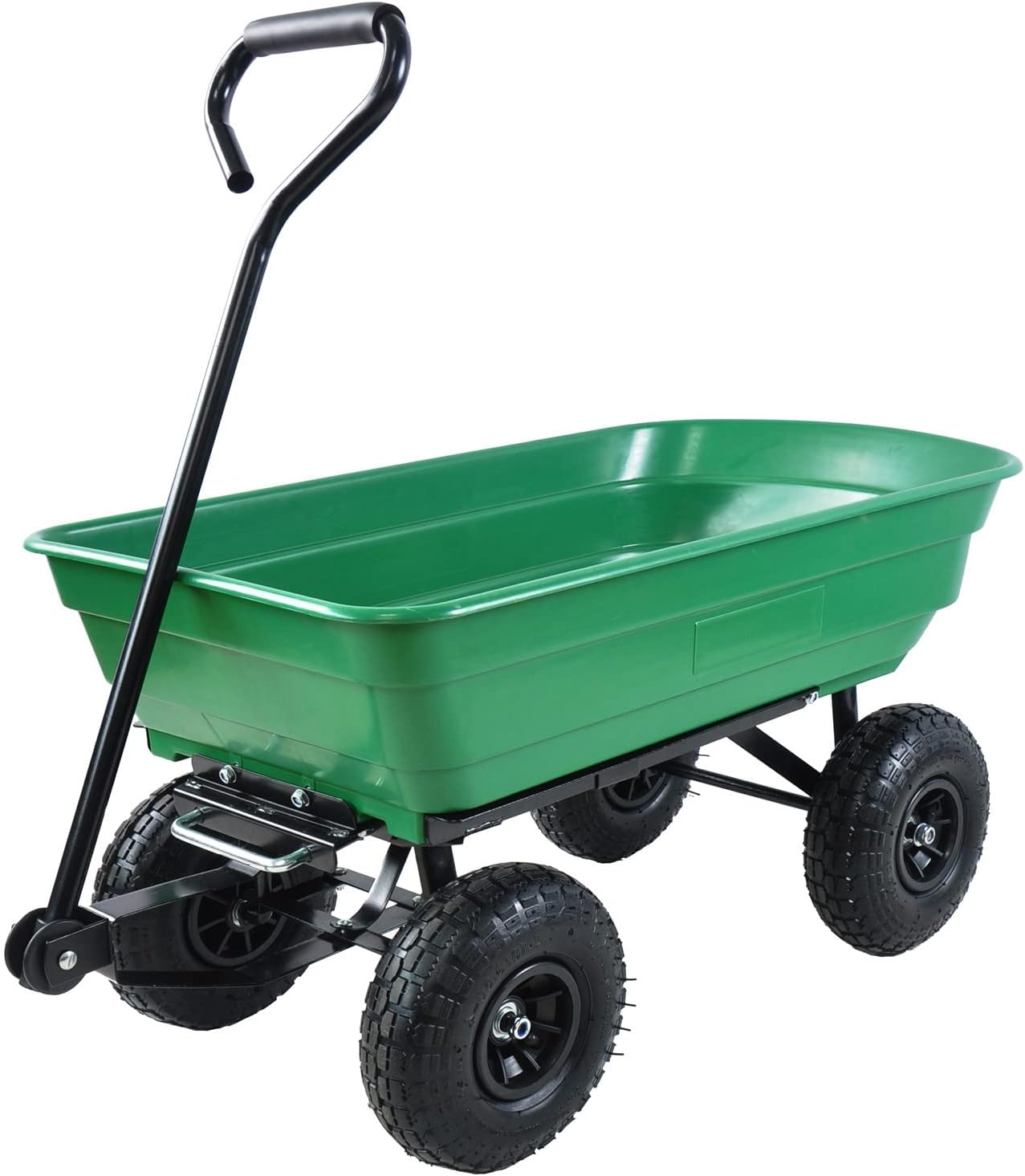 Garden Cart Outdoor Utility Wagon with Solid Wheels Beach Wagon,All Te