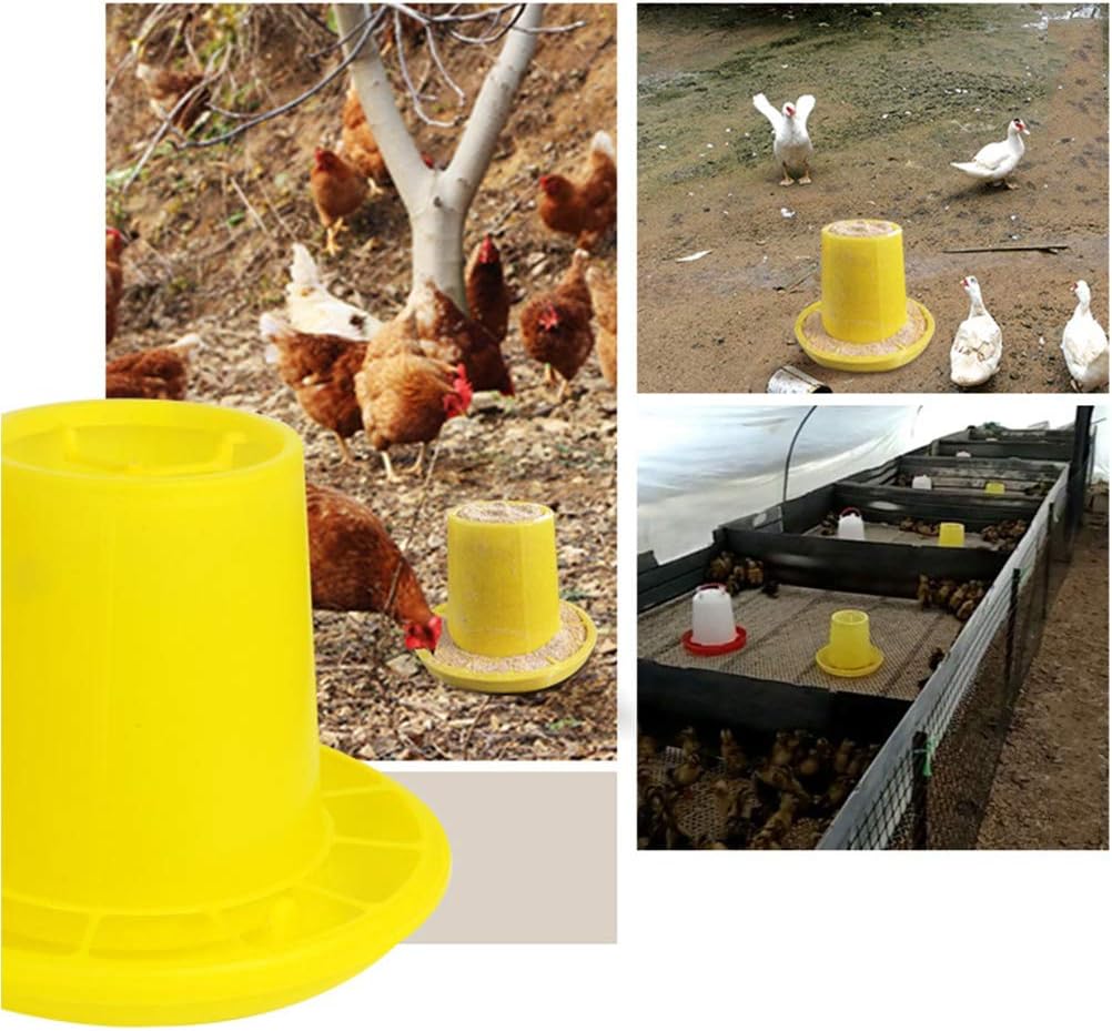 Outdoor Practical Bird Feeder Drinker Plastic Seed and Water Automatic Dispenser Feeding for Bird Chicken Duck Poultry Bird Feeder Hanger Hook