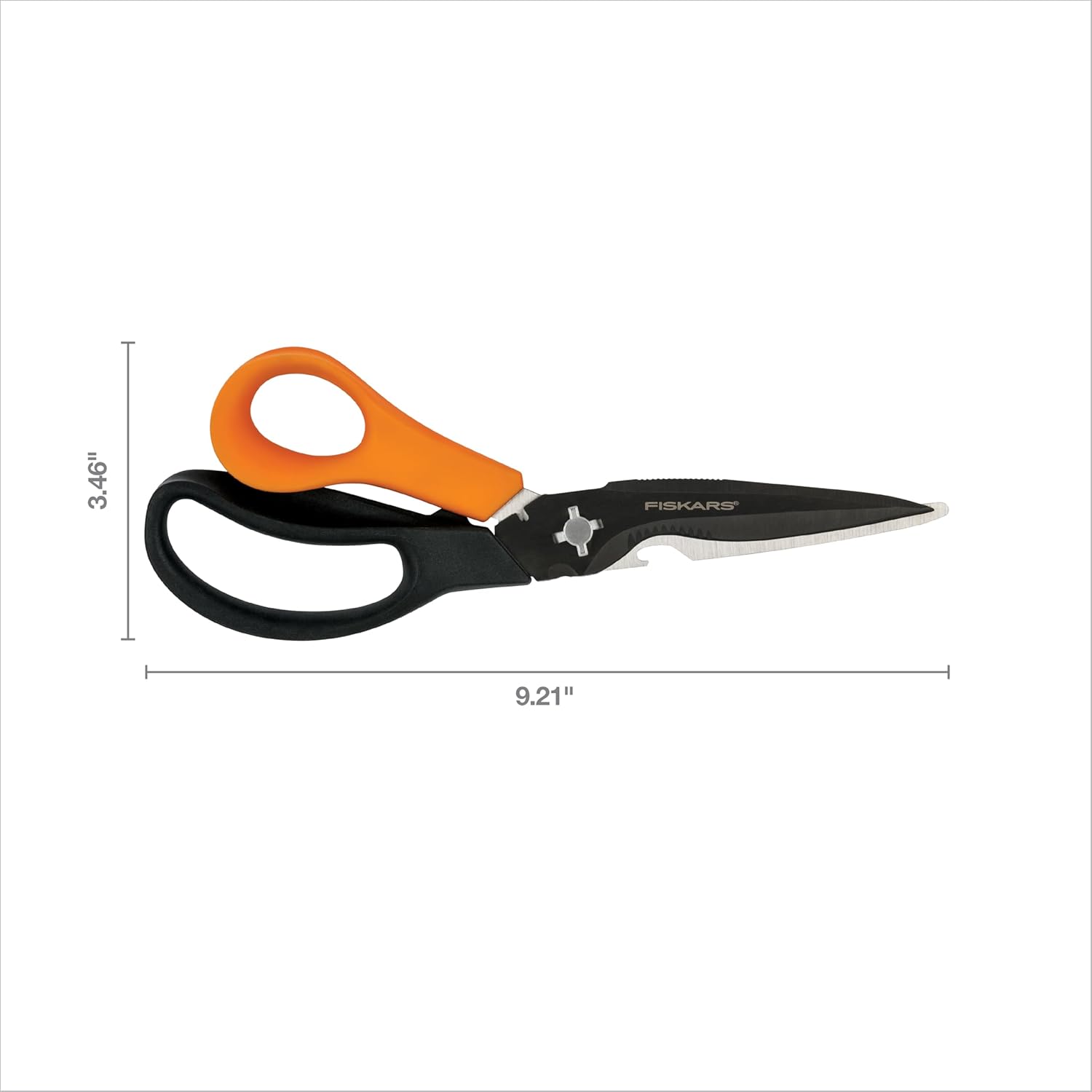 Fiskars Garden Scissors, 7-in-1 Garden Shears Multi-Tool with Sheath, 