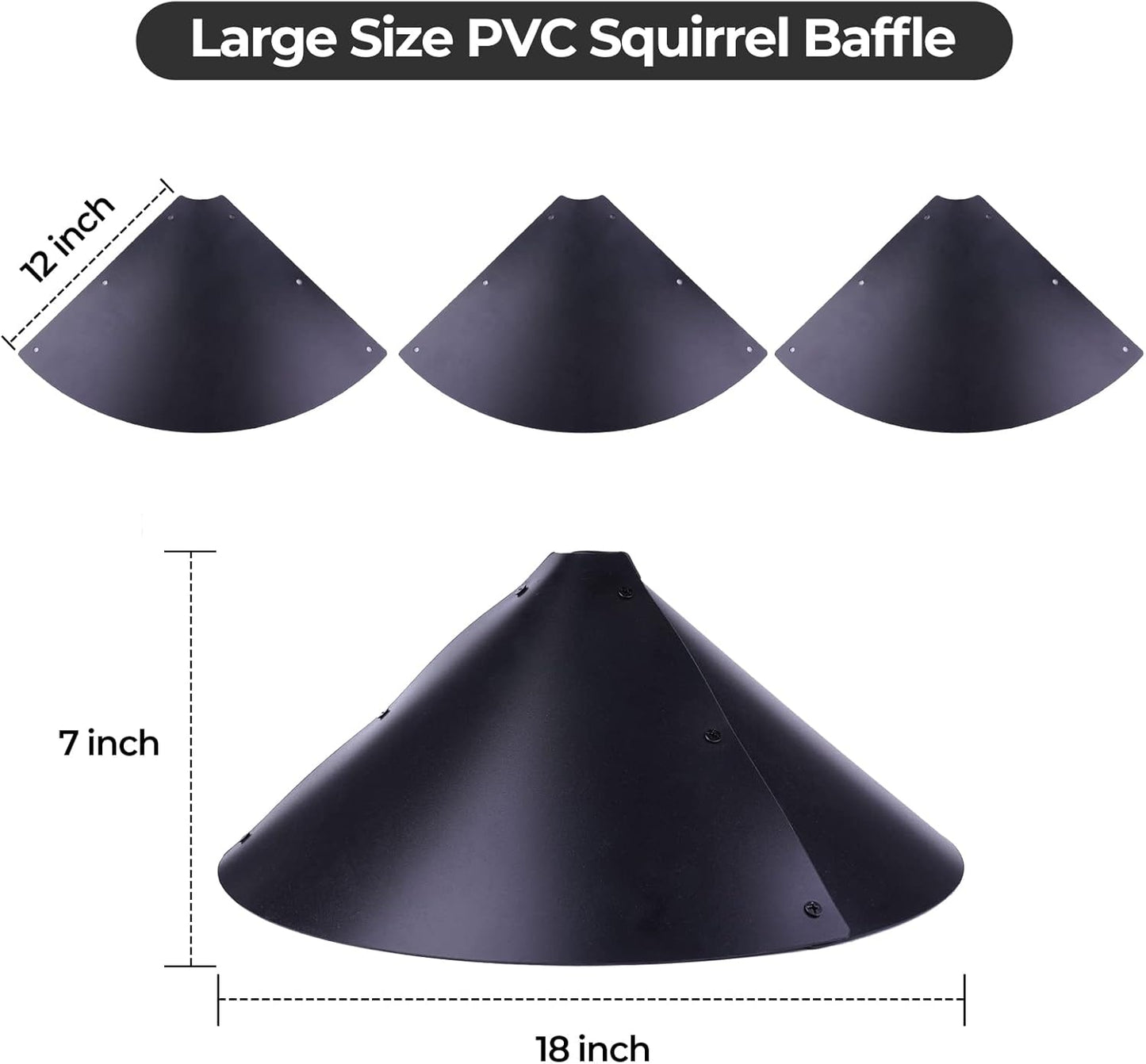 Garden Bird House Pole for Outdoor, BITNIN 92 Inch Heavy Duty Bird Feeder Pole Stand with Squirrel Proof Baffle 4 Shepherd Hooks, 5-Prong Base Bird Feeding Station Adjustable Height