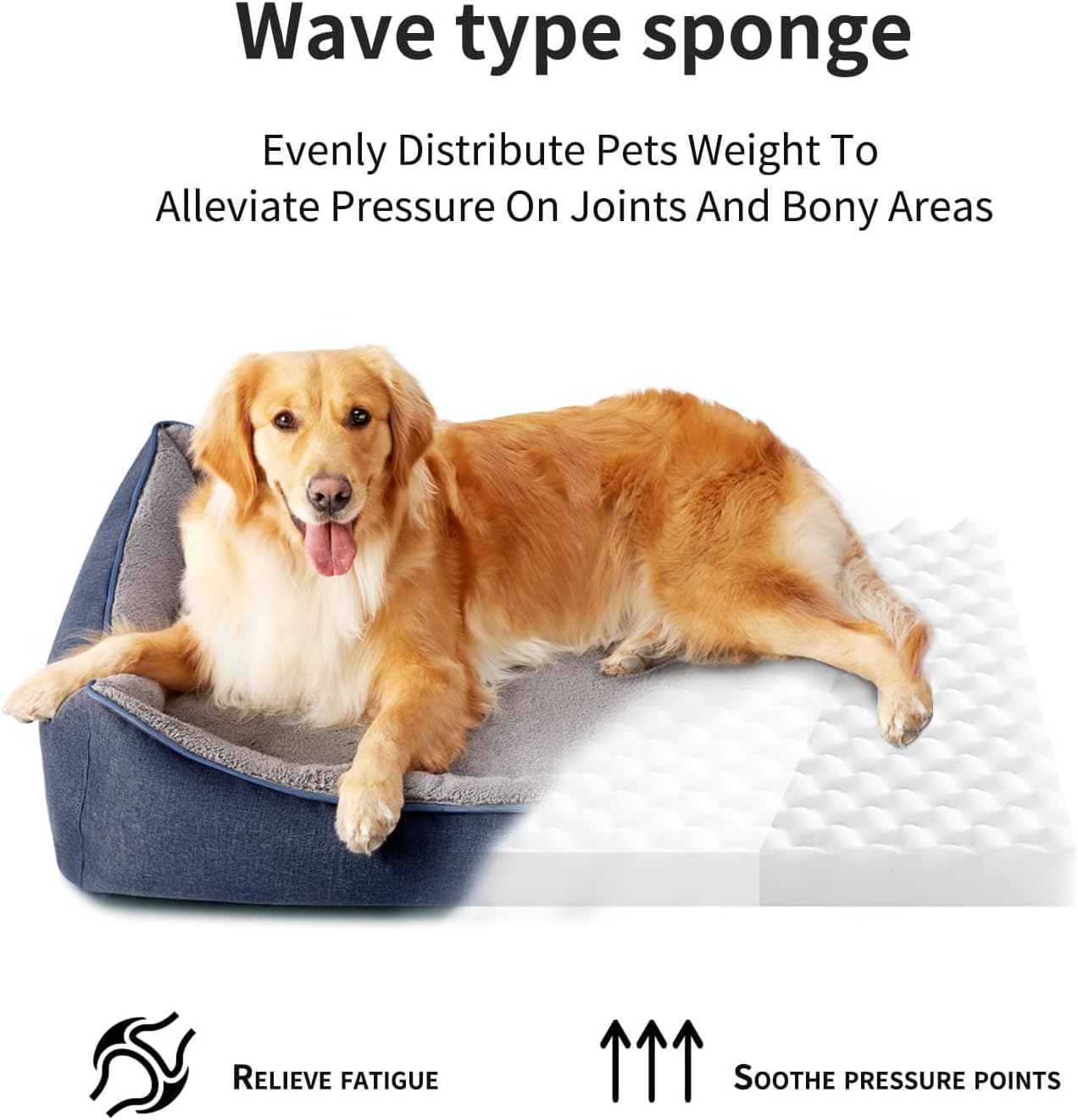 Orthopedic Dog Beds Medium Sized Dog, Durable Egg Crate Foam Sofa Dog 