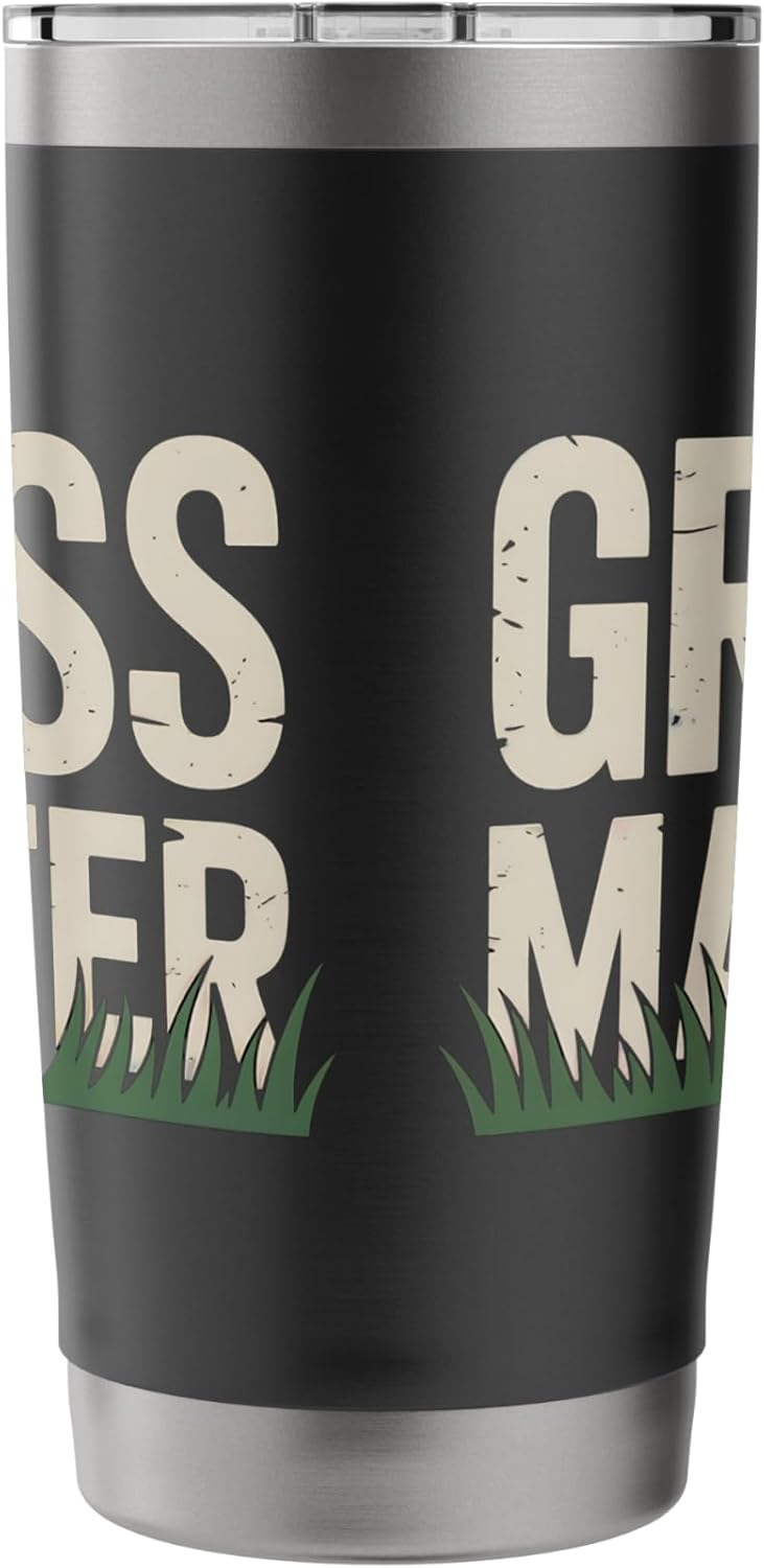 grass master, lawn mower operator, gardener Stainless Steel Insulated Tumbler