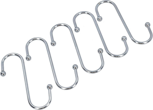 S Hook Stainless Steel for Home Kitchen Garden Garage Tools 5pc Set TE