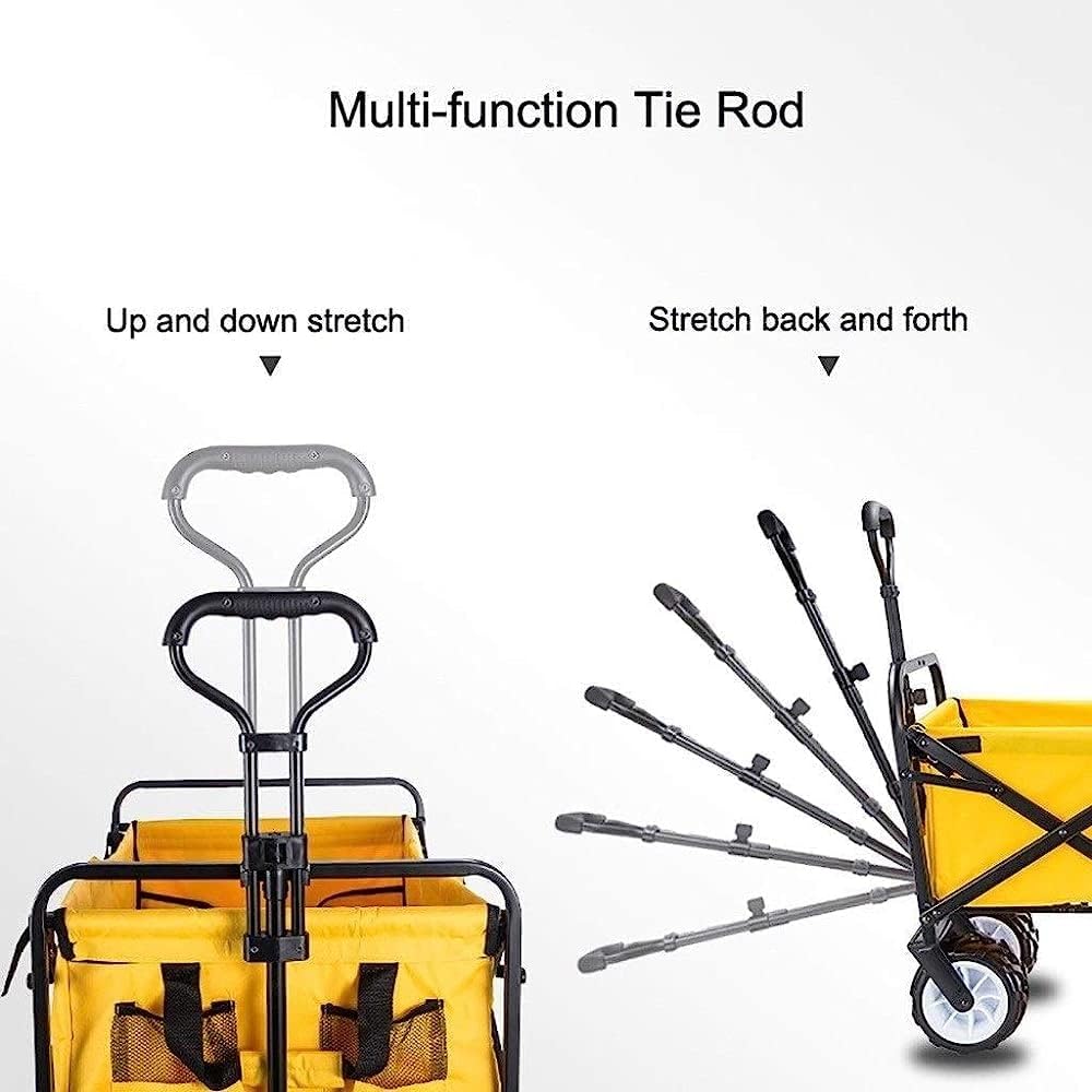 Handcart, Shopping Cart Folding Portable Trolley Cart, Multifunction G