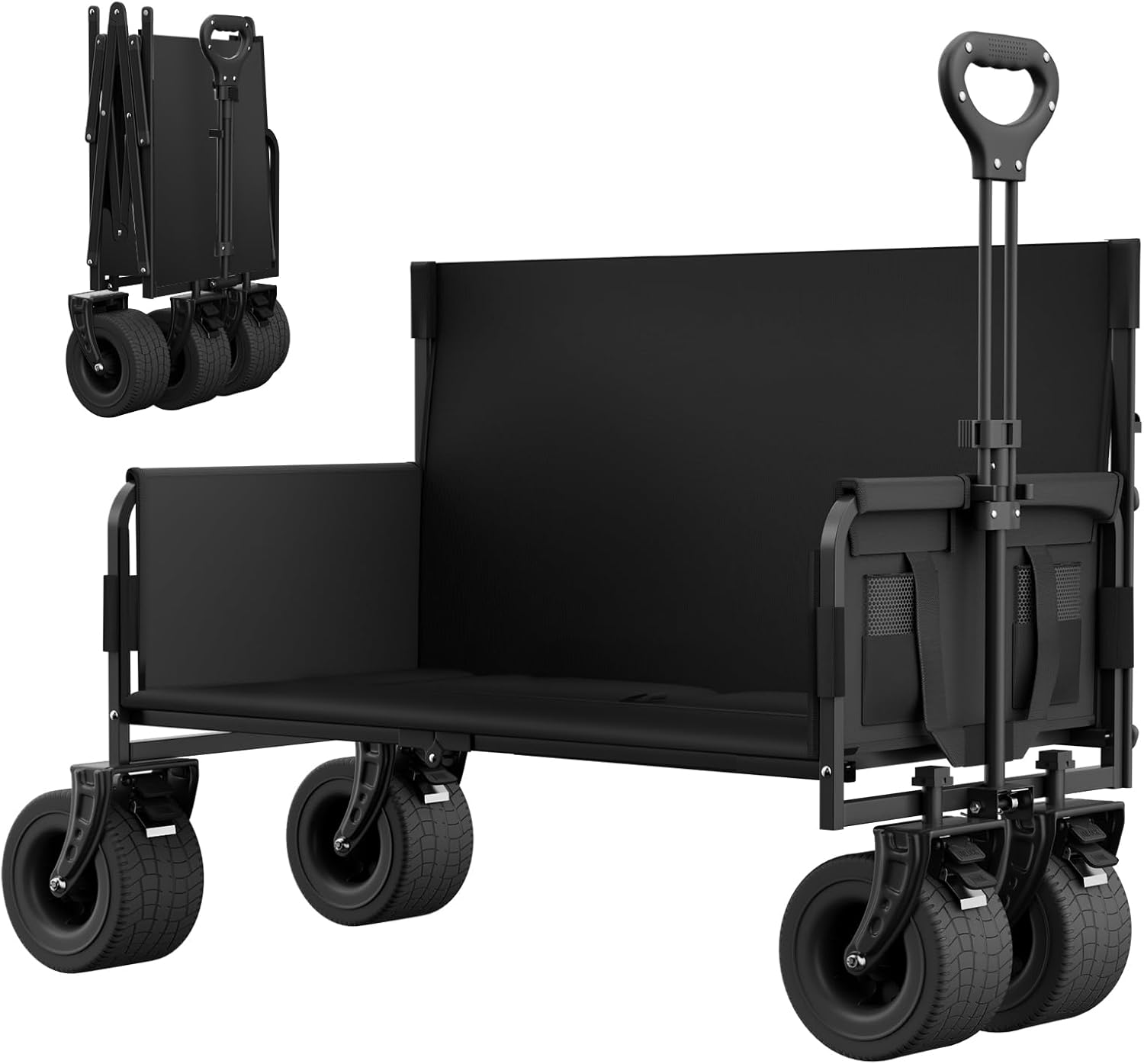 Wagon Bench Seat Combo - 500 Lbs Collapsible Wagon Heavy Duty, Bench S