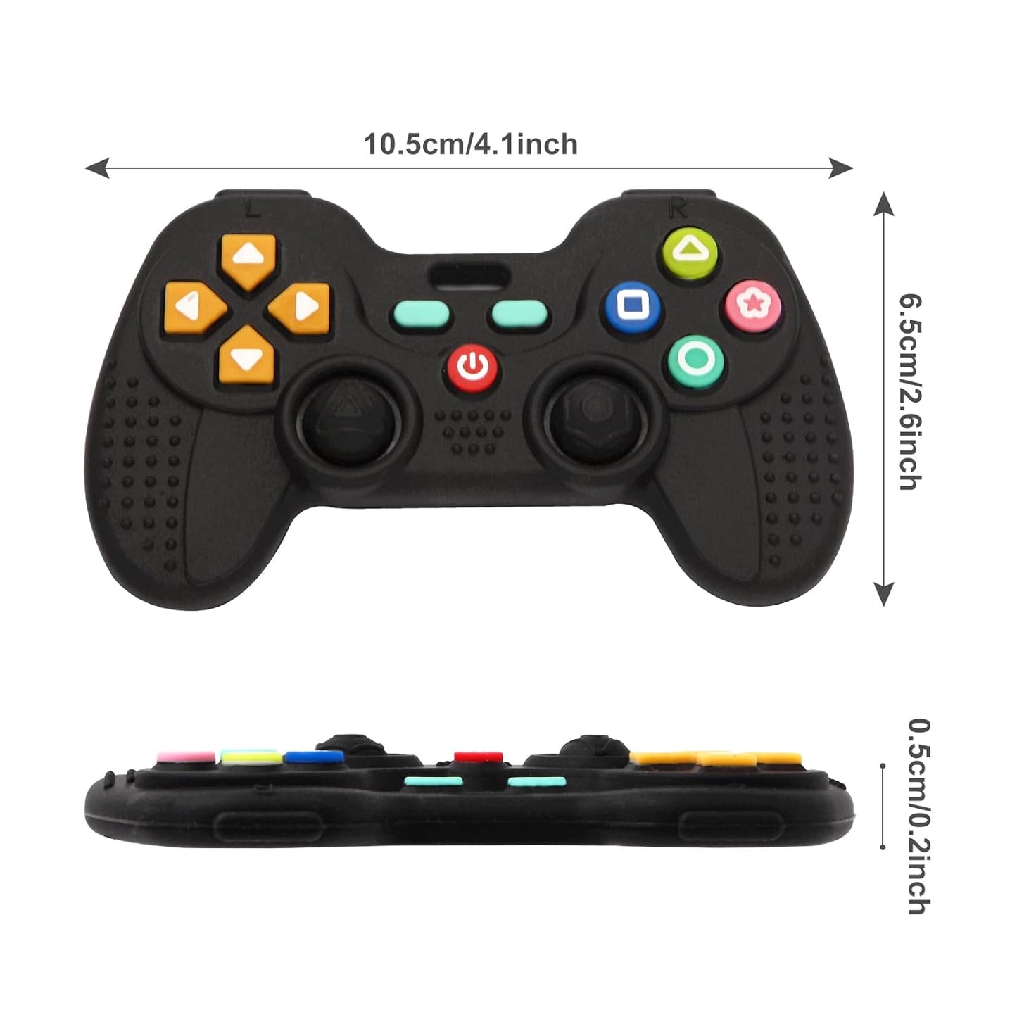 Hooku 2 Pack Silicone Teething Toys for Babies 0-6 Months, Teethers fo