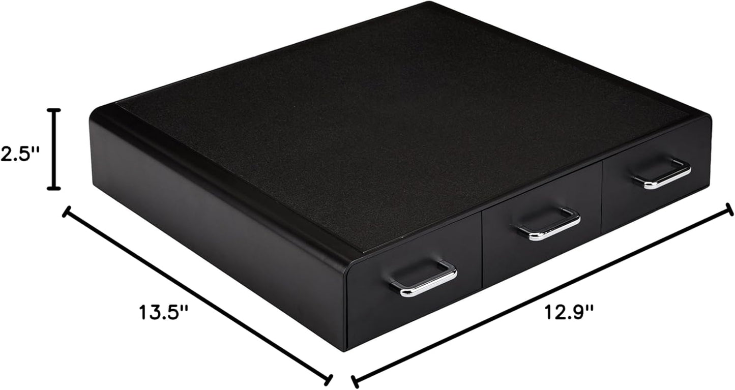 Amazon Basics K-Cup Compatible Coffee Pod Storage Drawer, 3 Easy-Open 
