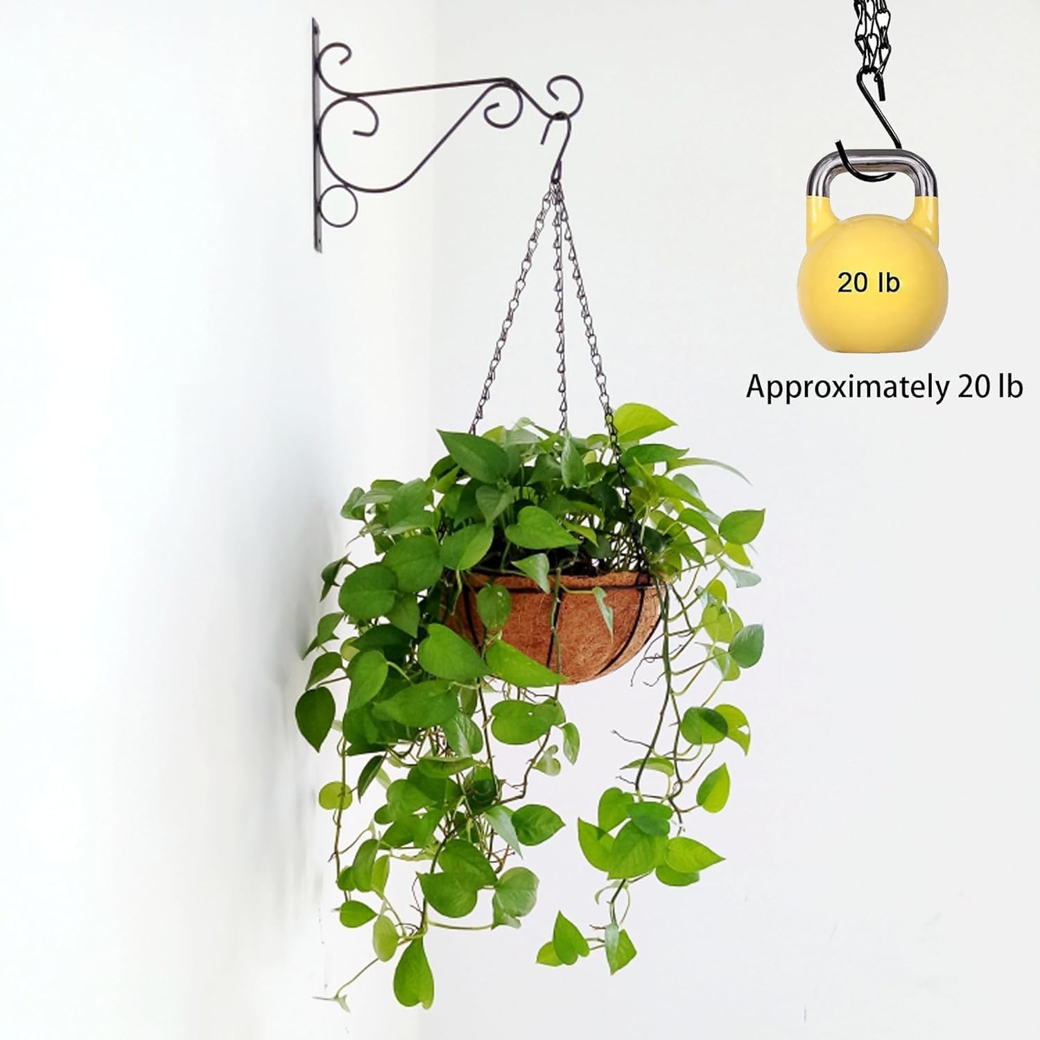 PCTC 3 Pack 23 inch Hanging Basket Chain,Hanging Plant Holder, Flower 