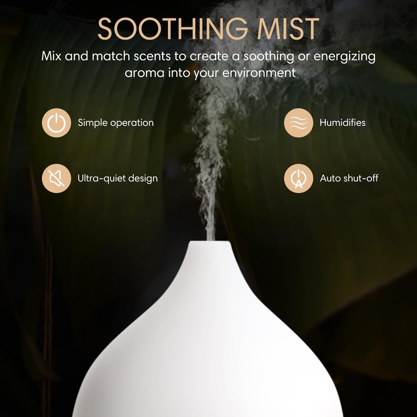 SALKING Essential Oil Diffuser, 100ml Small Aromatherapy Diffuser with