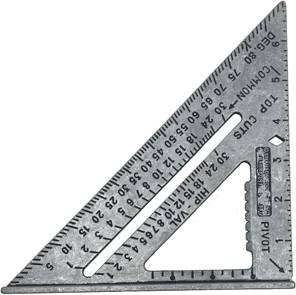 SWANSON Tool Co S0101 7 Inch Speed Square, Blue