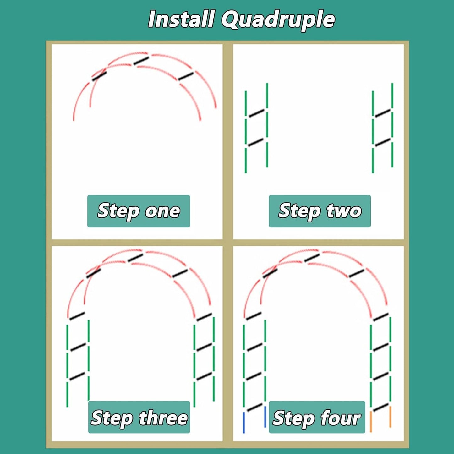 Garden Arch Trellis for Climbing Plants, Wedding Archway, Easy Assembly Rose Arbor, Outdoor Garden Decoration, Green Color, 140x230x25cm, Durable Support Structure