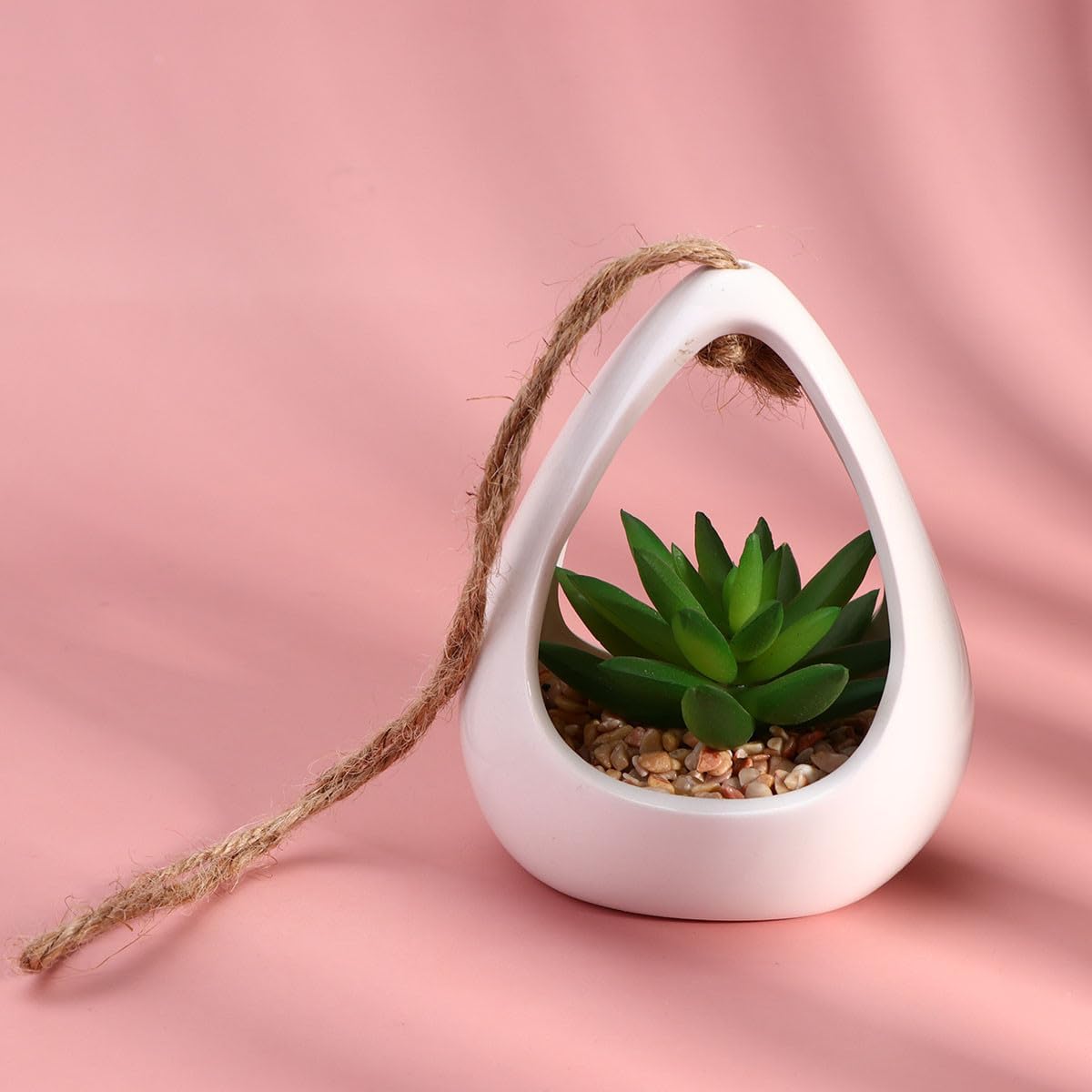 FAVOMOTO Succulent Desktop Ornament Fake Potted Greenery Plastic Craft