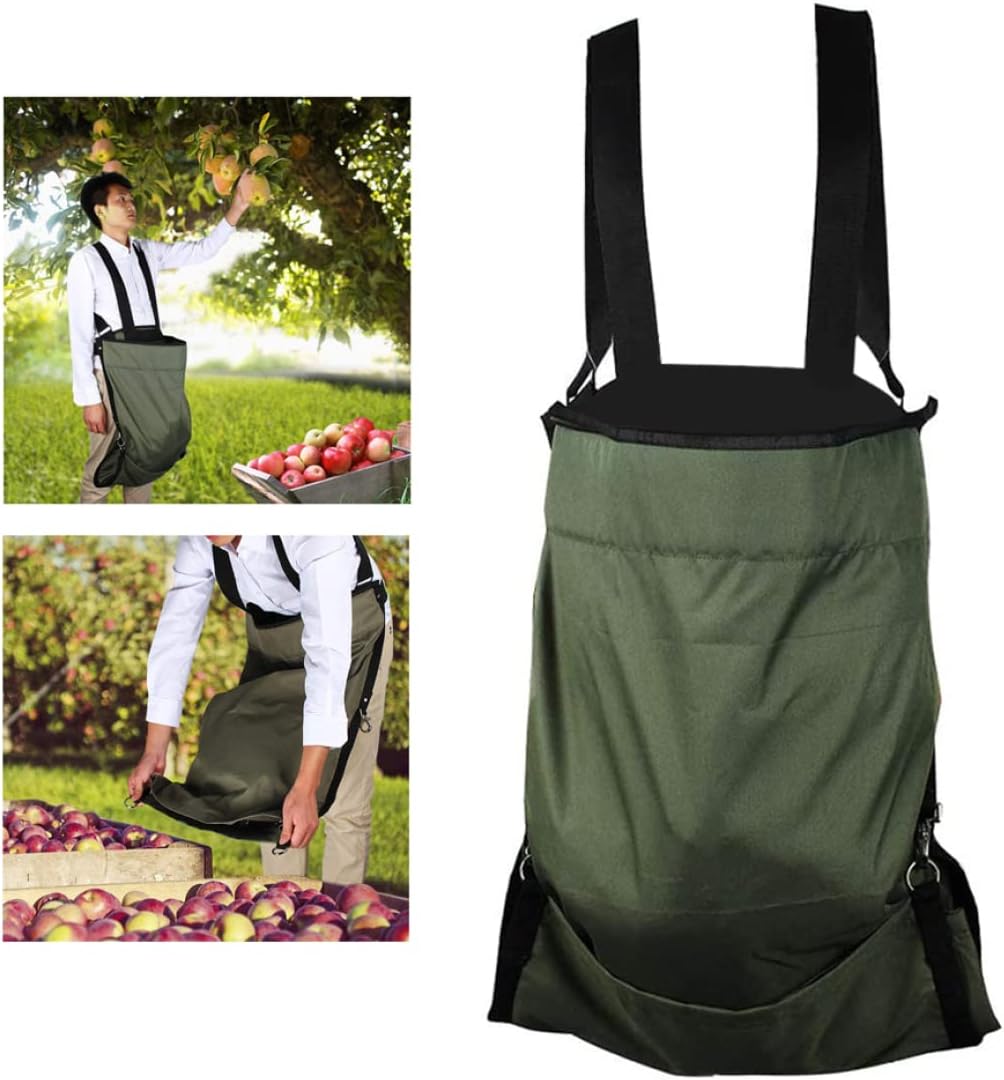 Fruit Picking Apron Waterproof Adjustable Apples Collecting Storage Bag for Garden Vegetables ...