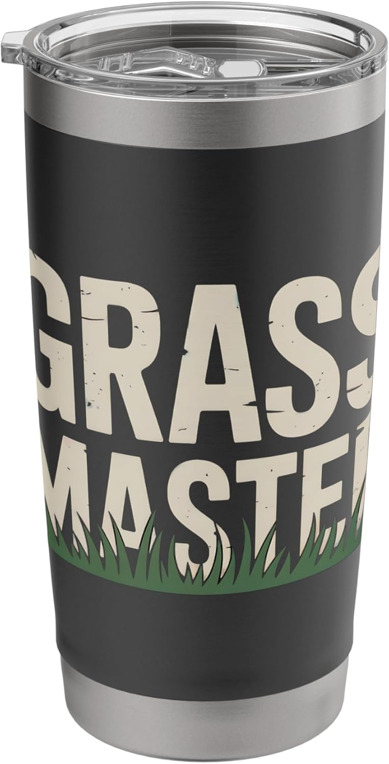 grass master, lawn mower operator, gardener Stainless Steel Insulated Tumbler