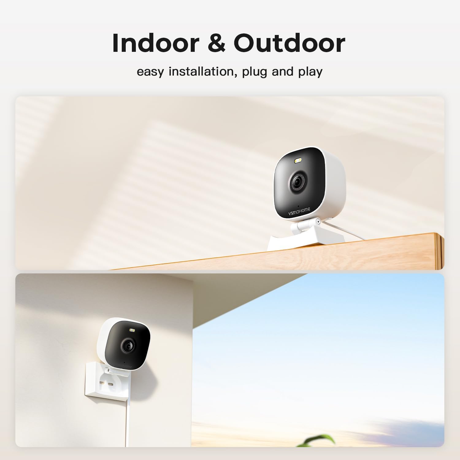 2K Cameras for Home Security,Indoor/Outdoor for Baby/Elder/Pet Monitor