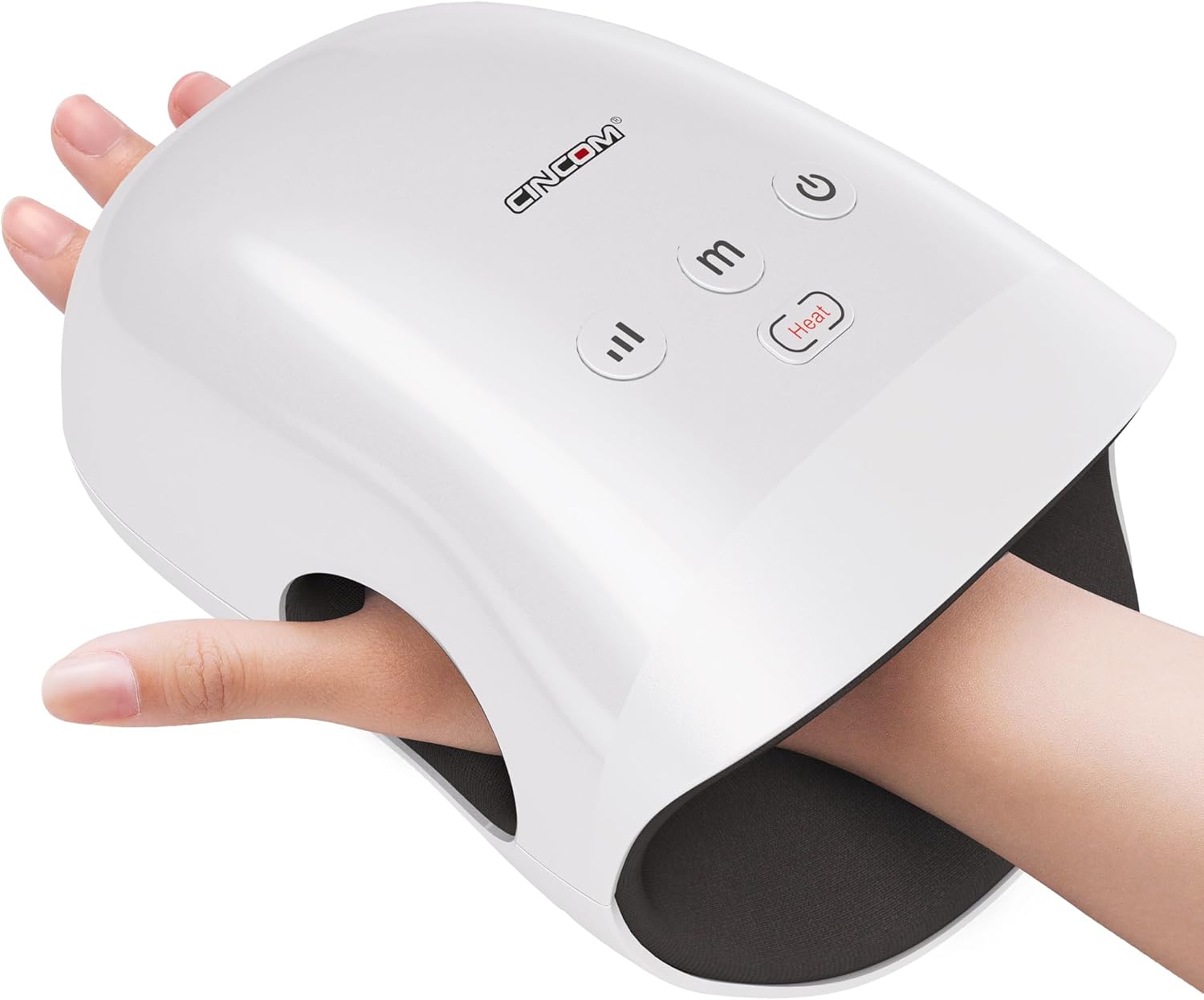 CINCOM Hand Massager - Cordless Hand Massager with Heat and Compressio