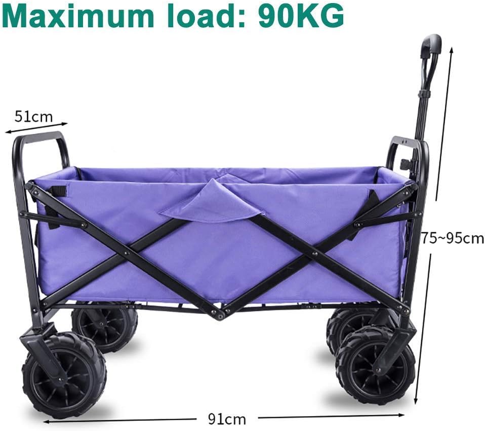 Garden Roly Foldable Cart High Durability Holiday Trolley Pull Truck T