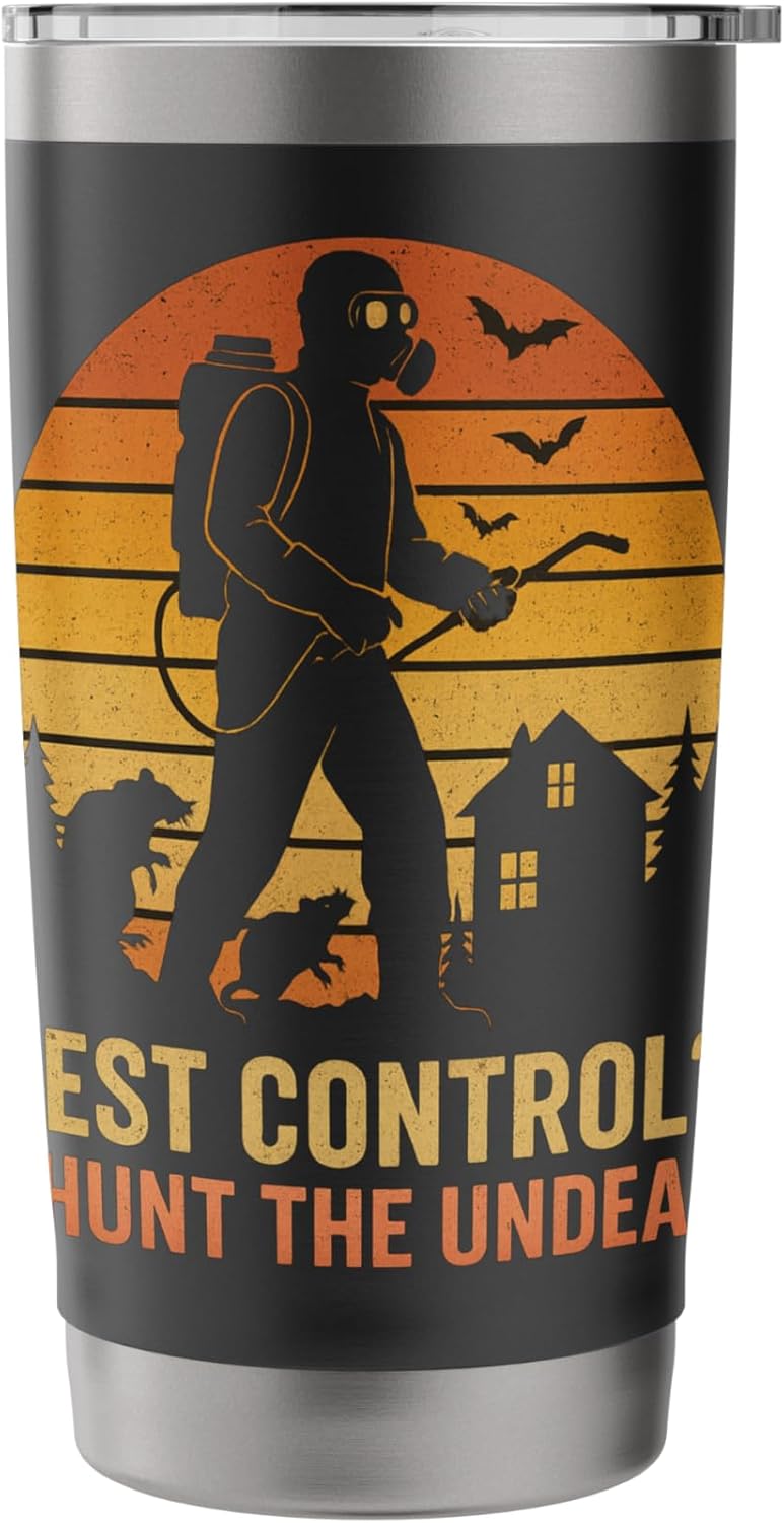I Hunt The Undead - Pest Control Exterminator Halloween Stainless Steel Insulated Tumbler