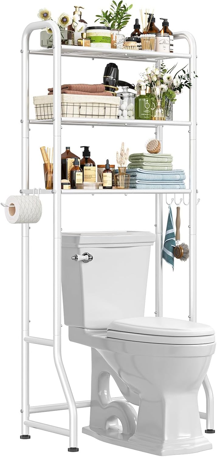 Simple Trending Over The Toilet Storage Rack, Metal 3 Tier Bathroom Or
