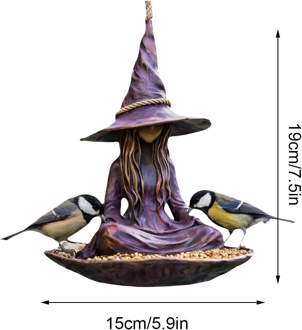 Bird Feeder for Outside - Weatherproof Hangable Funny Gadget,Outdoor Bird Feeder Food Station | for Finches Robins Sparrows Budgies Backyard Balcony Patio Terrace Tree Branches Eaves