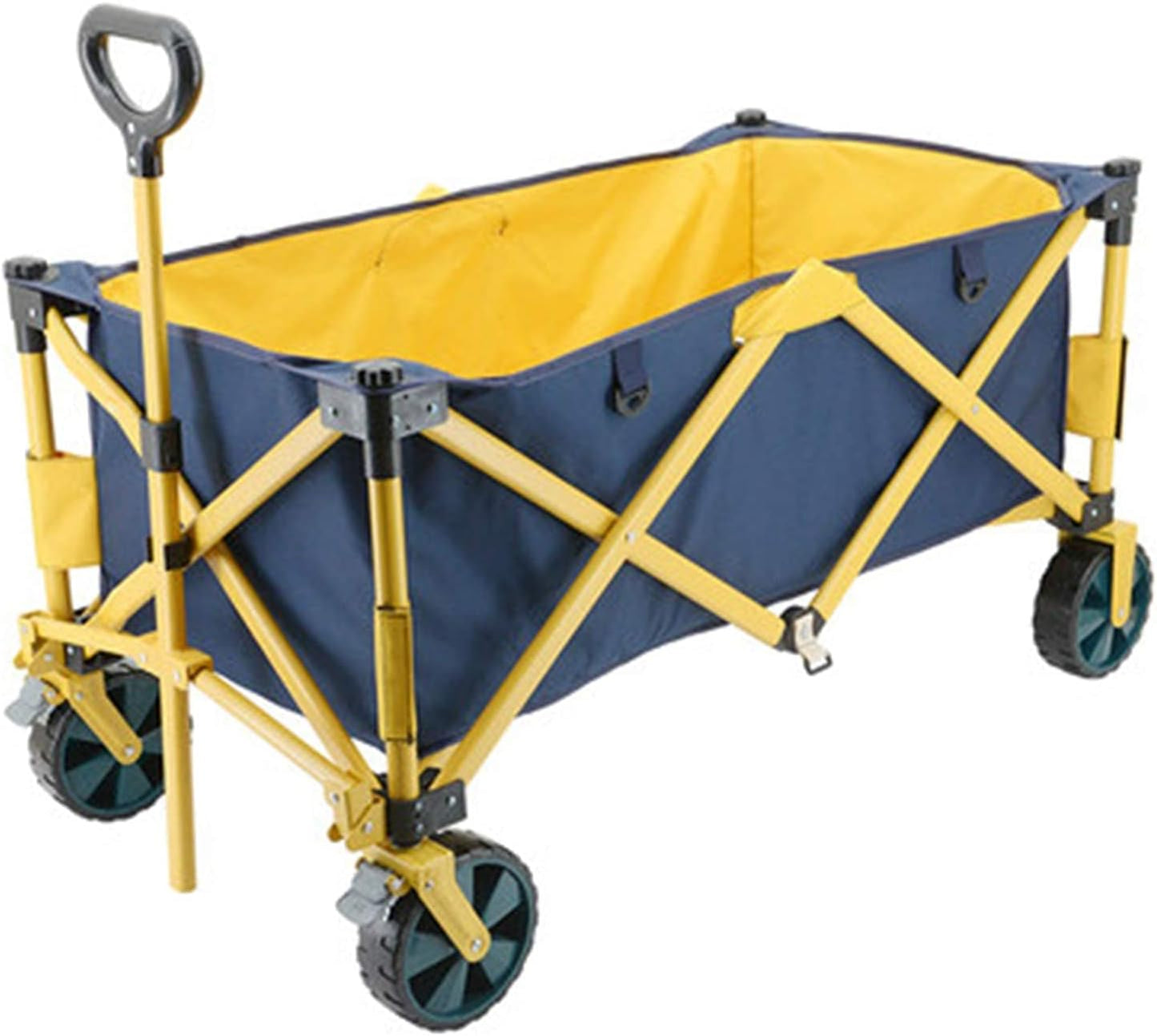 Garden Trolley Outdoor Four-Wheel Trolley Camping Car Portable Folding Trolley Shopping Fishing Trolley Carts Easy Transport