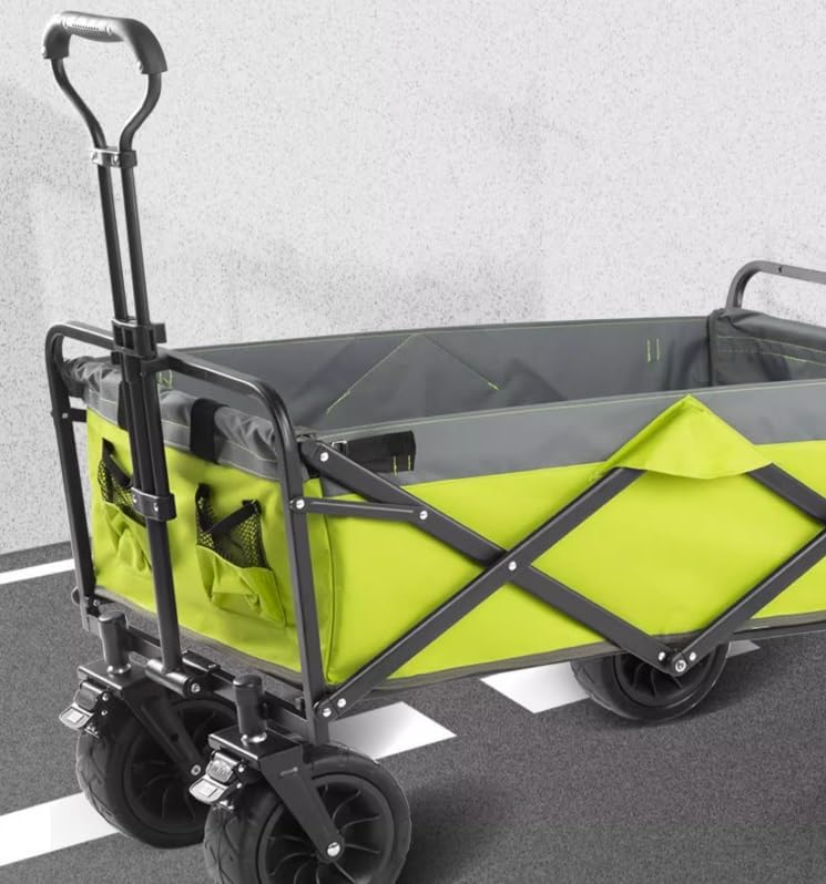 Collapsible Wagon Cart with Wheels Foldable Folding Wagons Carts Silen