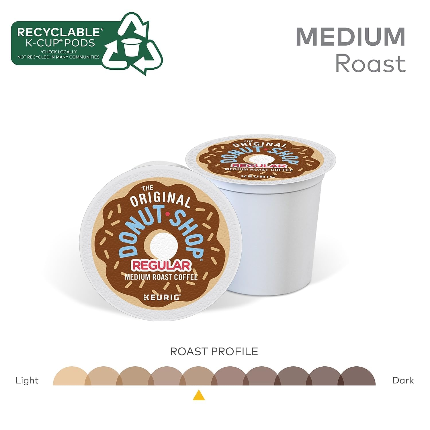 The Original Donut Shop Regular Keurig Single-Serve K-Cup Pods, Medium