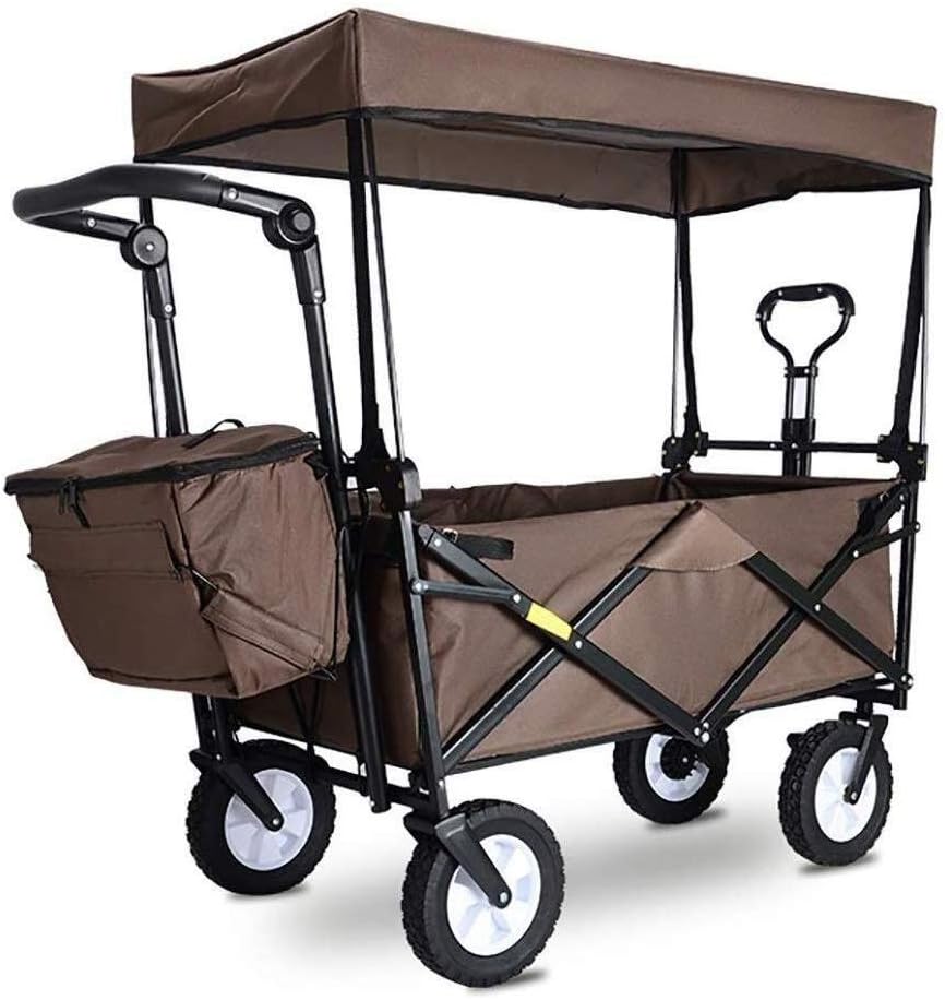 Collapsible Wagon Cart with Wheels Foldable Folding Wagons Carts Silen