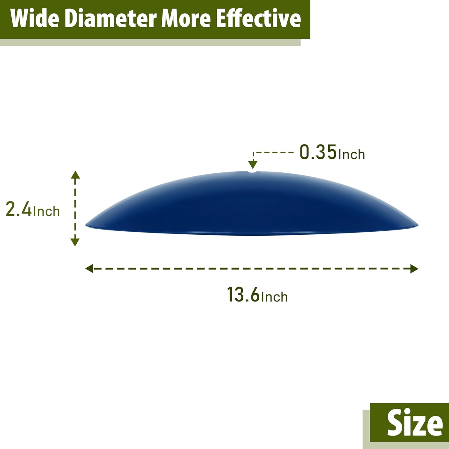 Bird Feeder Dome Guard,Squirrel Baffle for Hanging Feeder,13-Inch Cove
