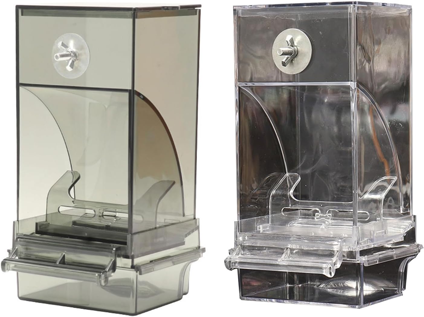 Transparent Bird Feeder House Anti-Splash Design Outdoor Birdfeeders Hangings Birdhouse for Outside Garden