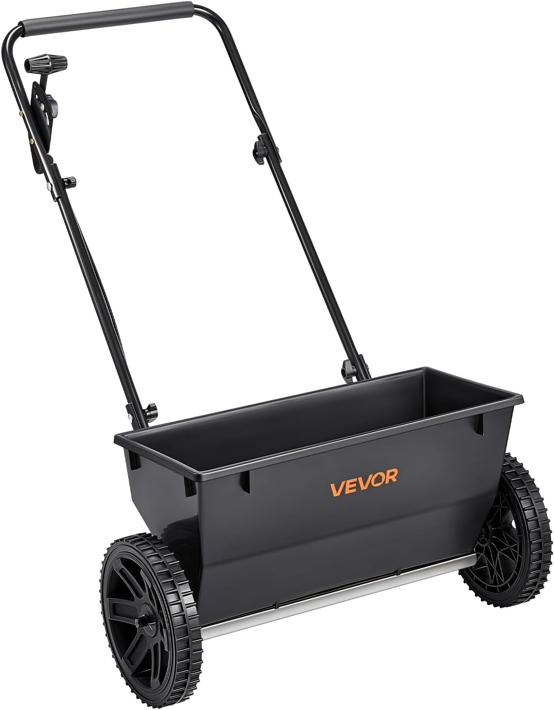VEVOR Broadcast Spreader, 50LBS Capacity, Drop Spreader with Hopper Gr