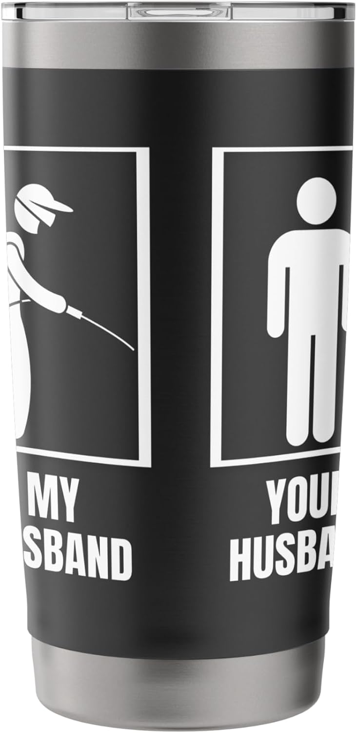 Pest Control Your Husband My Husband Wife Funny Exterminator Stainless Steel Insulated Tumbler