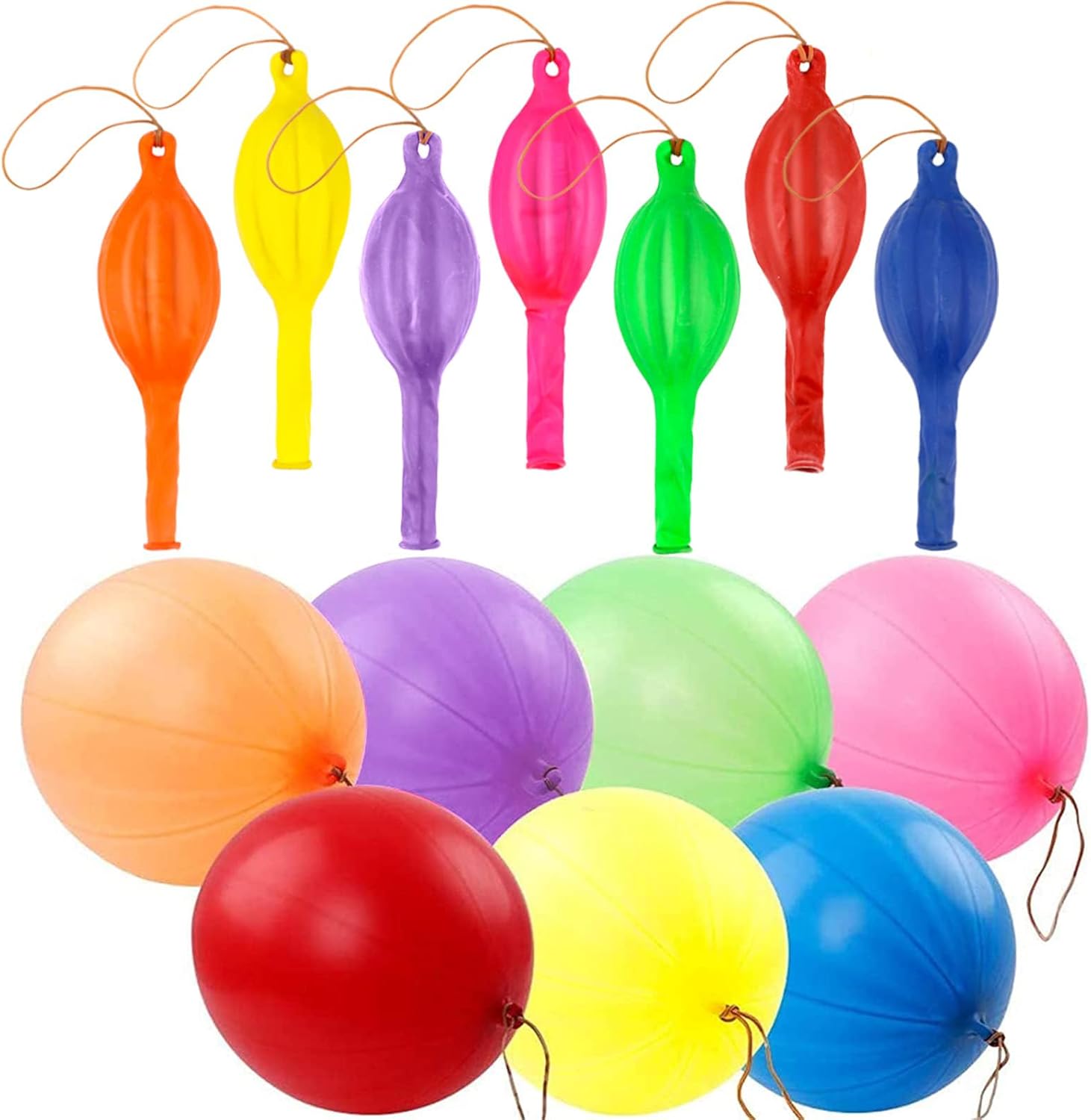RUBFAC 36Pcs Punch Balloons, Heavy Duty Party Favors For Kids, Punchin